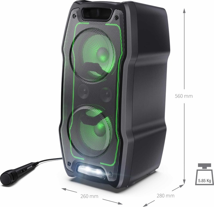 Produktbild Sharp PS-931 Party-Lautsprecher (13 h, Netzbetrieb, Akkubetrieb)