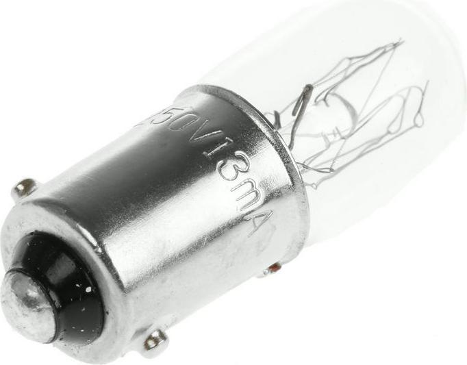 Produktbild RS PRO Glühlampe T10x30, BA9s 250V 13mA