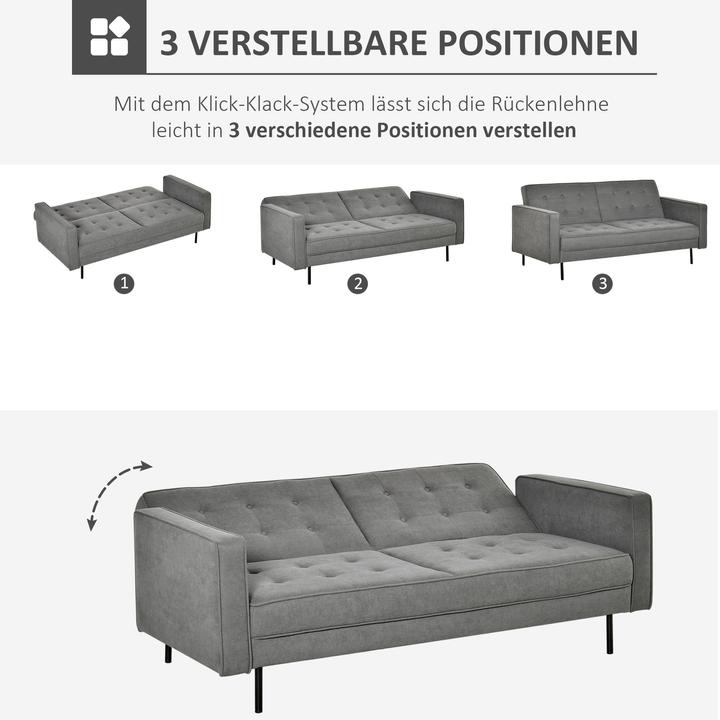 Actual product image Homcom Sofa bed (3-seater)