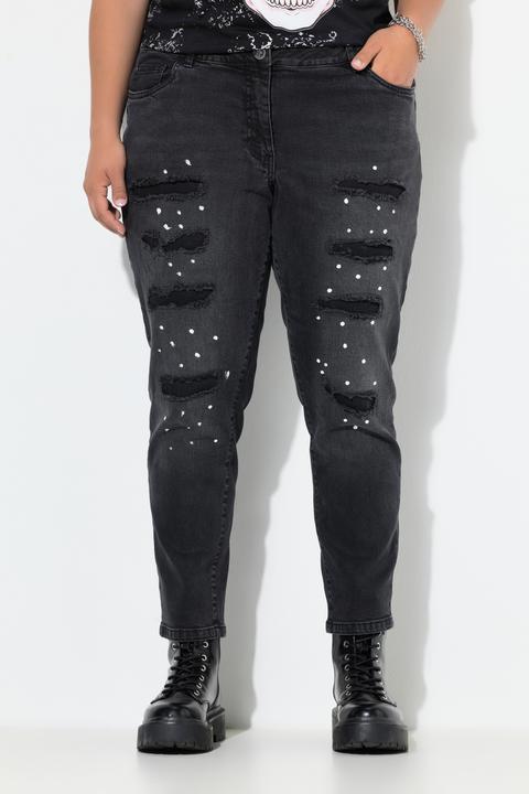 Actual product image Angel of Style Pina push-up jeans, opaque destroyed effects, 5-pocket (54)