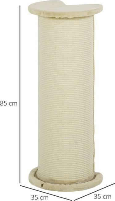 Actual product image Jamb Scratching post (85 cm, Cream white)