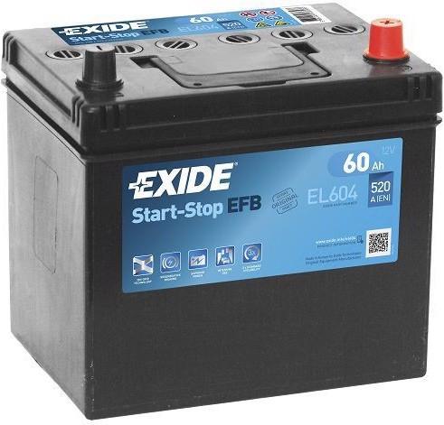 Actual product image Exide Start-Stop EFB (12 V, 60 Ah, 520 A)