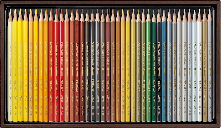 Actual product image Caran d'Ache Prismalo Aquarelle Holzkoffer (Multicoloured, Wood, 80 x)