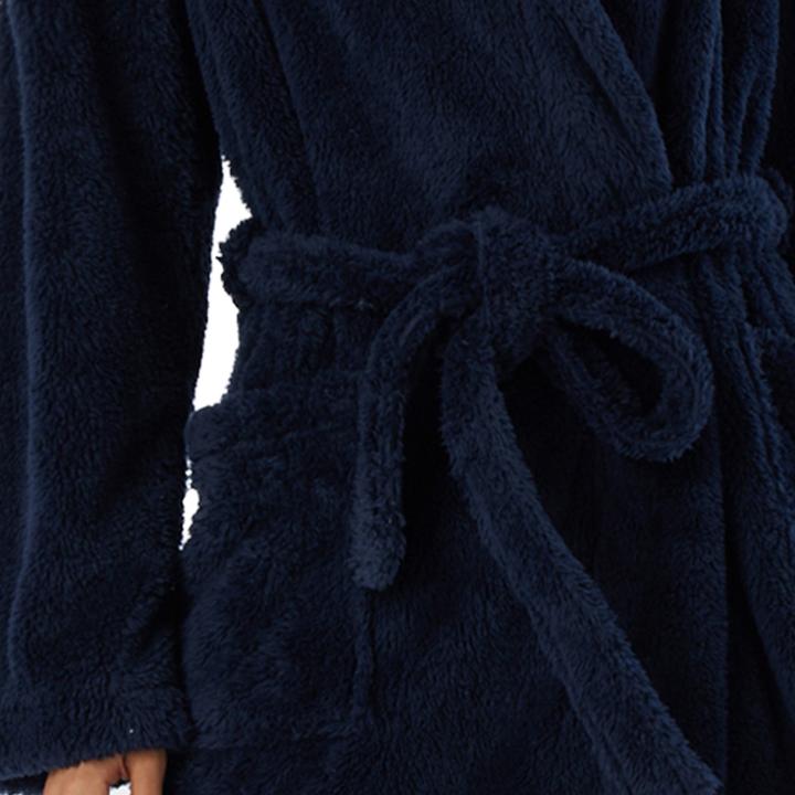 Actual product image Schiesser Teddy Fleece Morgenmantel / Bademantel (XL)