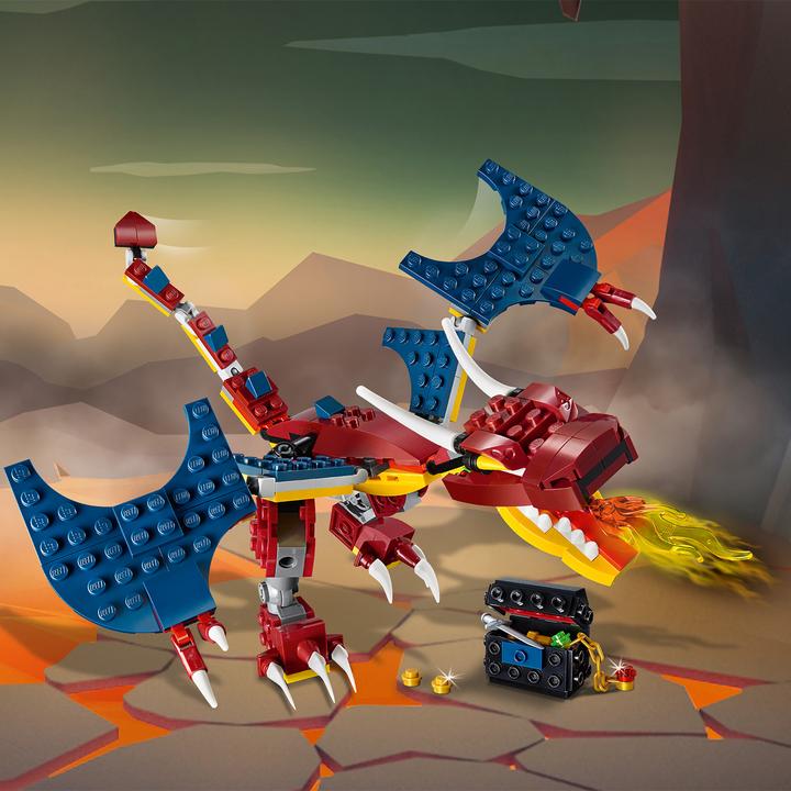 Produktbild LEGO Feuerdrache (31102, LEGO Creator 3-in-1)