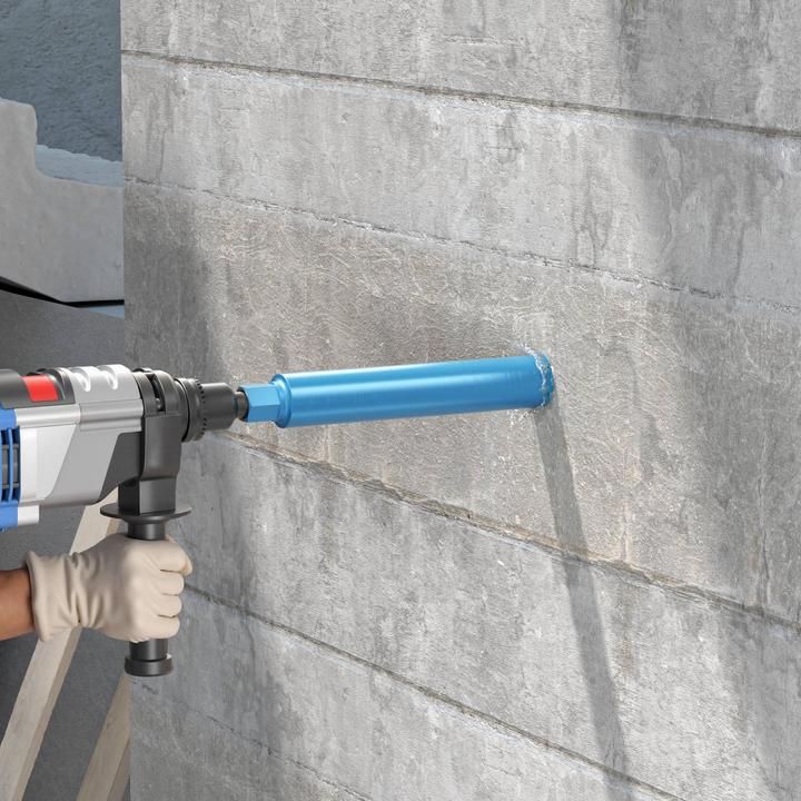 Actual product image Wiltec Diamond drill bit Shark Ø67mm drill bit 450mm 1¼ UNC diamond drill bit concrete (67 mm)