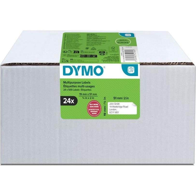 Dymo, Rotolo di etichette, Lw Multi-Purpose Label 24 Rolls (1.90 cm)