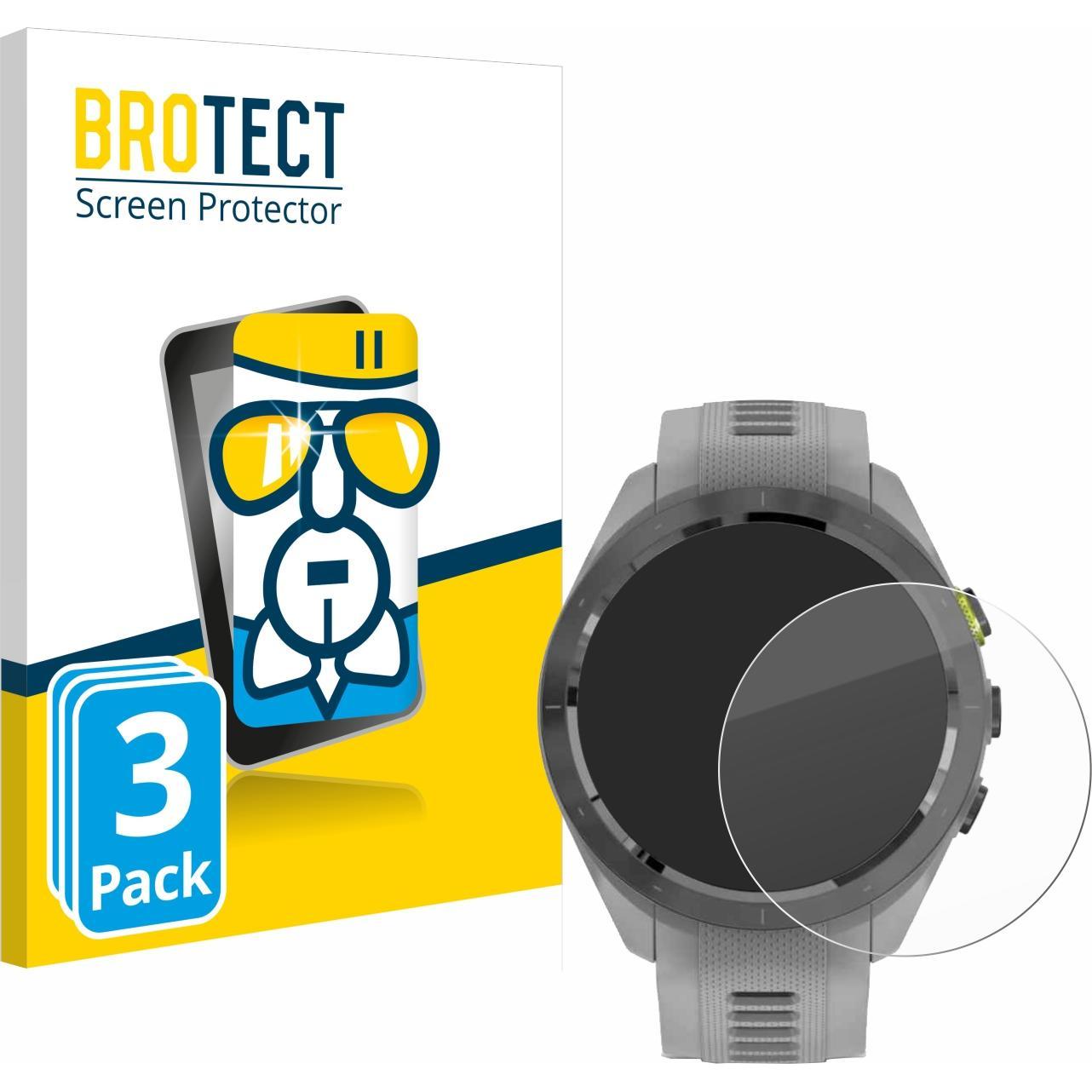 BROTECT AirGlass Panzerglasfolie, Smartwatch Schutzfolie, Transparent