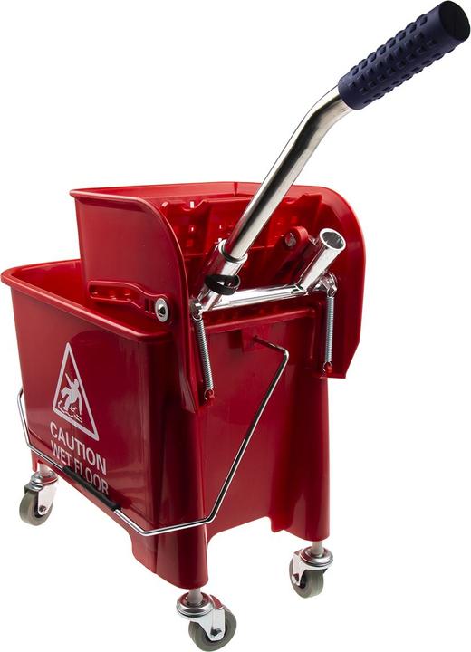 Produktbild RS PRO Wischeimer mit Rollen Rot 20L (1 Stk.)