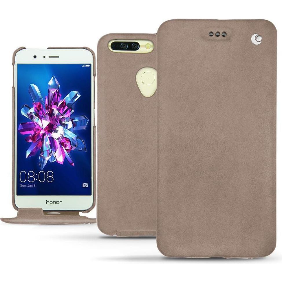 Noreve Lederschutzhülle vertikal (Honor 8 Pro), Smartphone Hülle, Beige