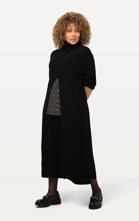Produktbild Ulla Popken Long-Pullover, A-Linie, Stehkragen, Langarm (56)