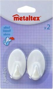 Produktbild Metaltex Hafthaken Eiform gross 2er Set