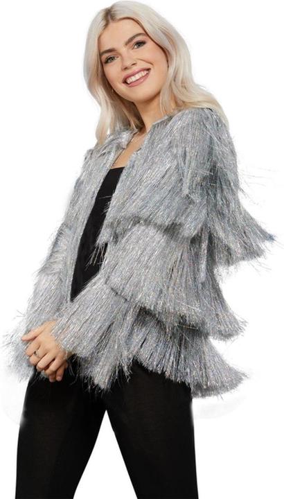 Actual product image Smiffys Disco tinsel jacket (36, 38, 40, 42)