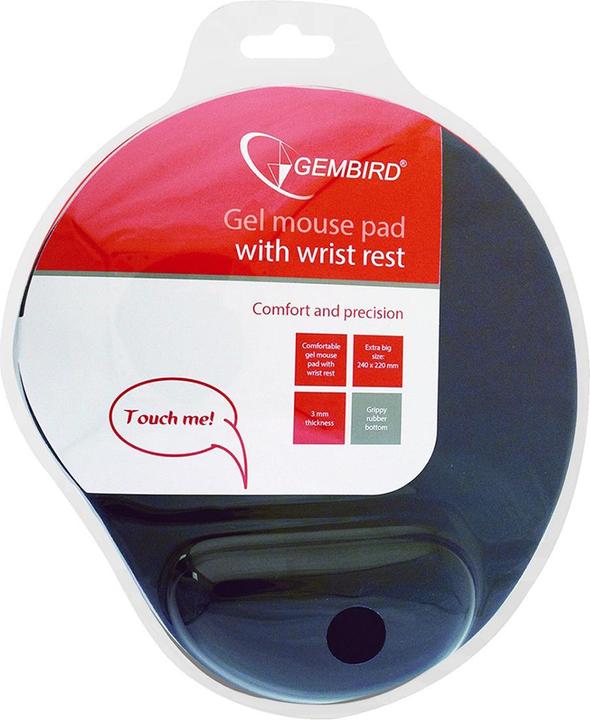 Actual product image Gembird MP-GEL-BLACK mouse pad
