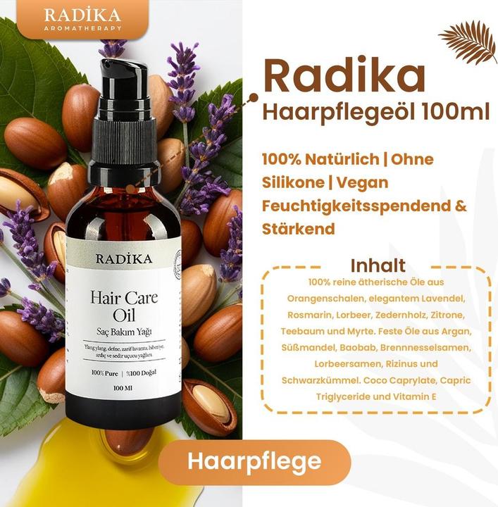 Actual product image Radika Hair care serum, vitamin AEF, 100% pure, organic, natural, 100 ml (100 ml)
