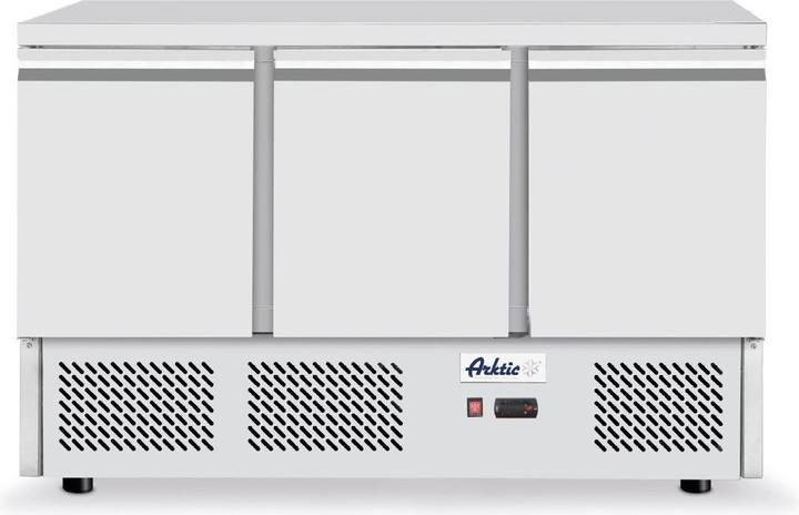 Actual product image Hendi Three-door pizza table with refrigerated display case 380+40 l 230V (254 l)