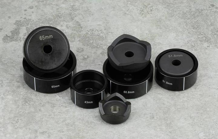 Produktbild Toolcraft TO-9610284 Stanzeinsätze Stanzformen: Ø22-34,3mm (Rundes Loch), Quadr