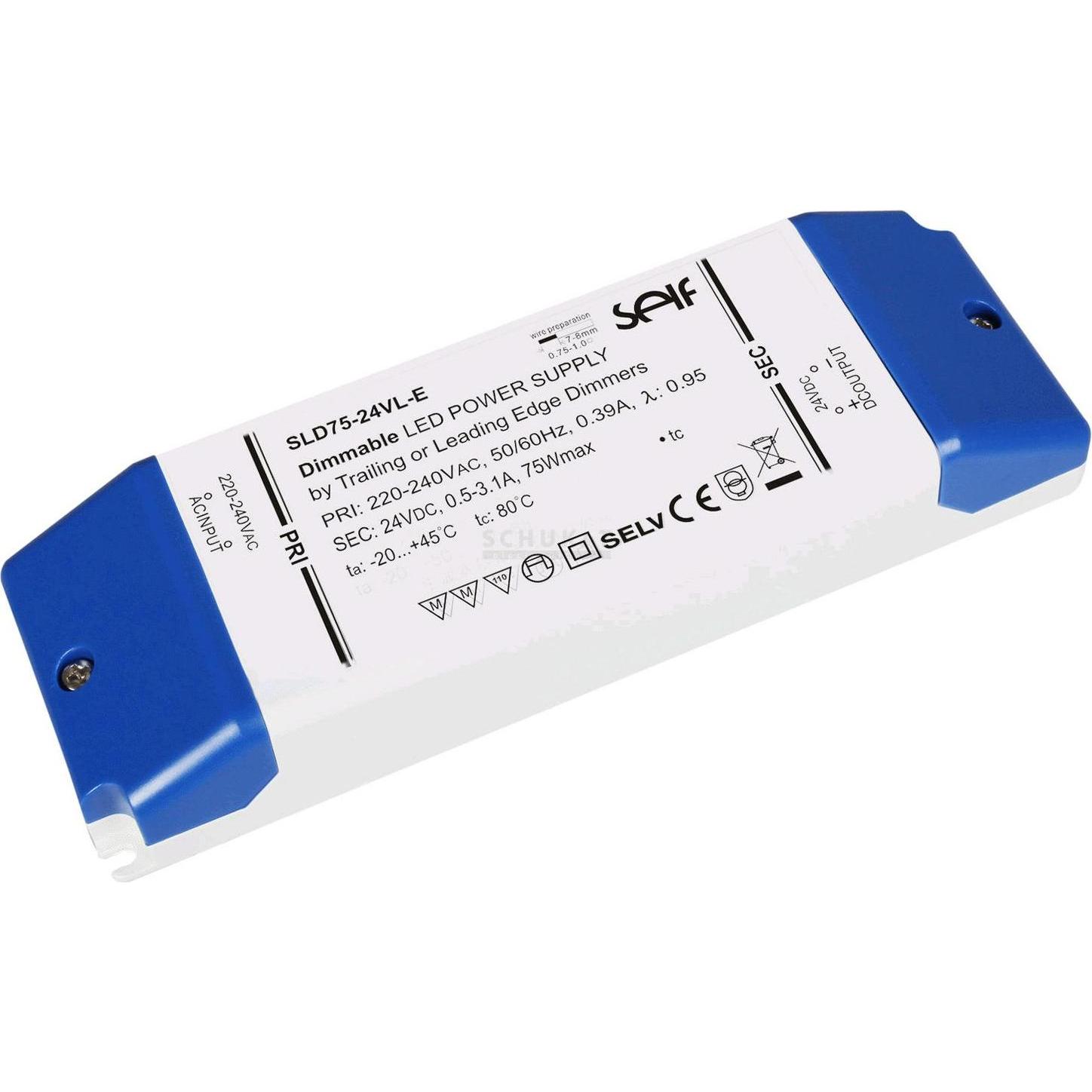 Dotlux, Zubehör Beleuchtung, Netzteil f.LED Streifen 4522-24CV 24 DC 75W 0.5-3.1A IP20