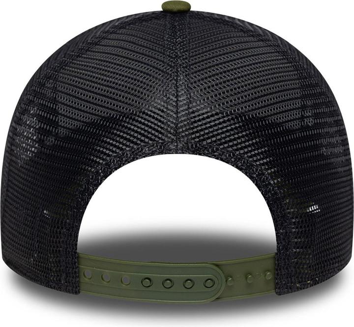 Produktbild New Era A-Frame Mesh Trucker Cap - Brand Patch Oliv (One Size)