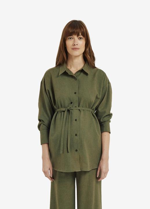Actual product image Vertbaudet 2-teiliges Loungewear-Set für Schwangerschaft und Stillzeit, Leinen-Optik