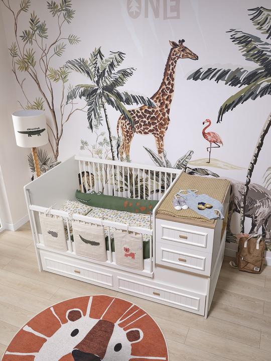 Actual product image Almila Baby Cot Monte Convertible (80 x 180 cm)