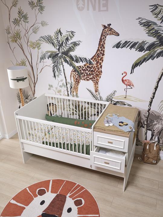 Actual product image Almila Baby Cot Monte Convertible (80 x 180 cm)
