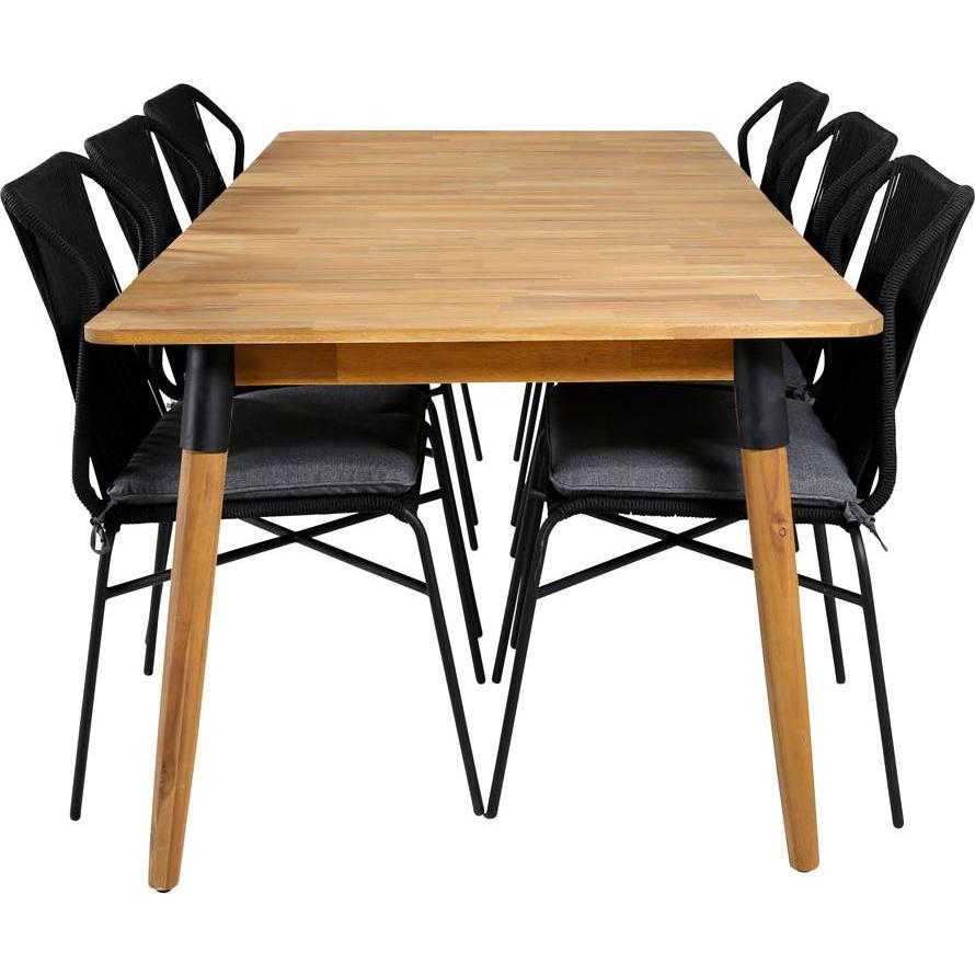 Ebuy24, Gartentisch + Balkontisch, Gartenmöbel-Set Julian (210 cm)