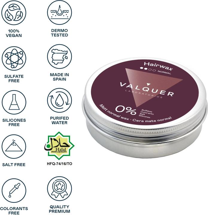 Immagine prodotto Valquer Cera opaca normale 100ml (Cera per capelli, 100 ml)