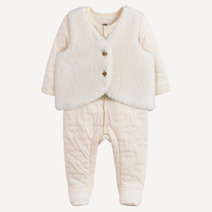 Immagine prodotto La Redoute Collections Set aus Baby-Strampler und Sherpa-Weste (62)