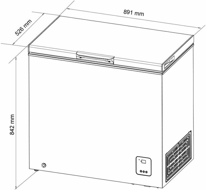 Produktbild Kibernetik Gefriertruhe (Freistehend, 198 l)