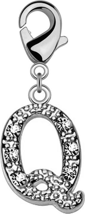 Image du produit Star Piercing Pendentif avec cristal lettre Q (Laiton)