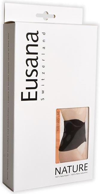 Produktbild Eusana Nierenwärmer anatomisch 100% Seide M schwarz (M)