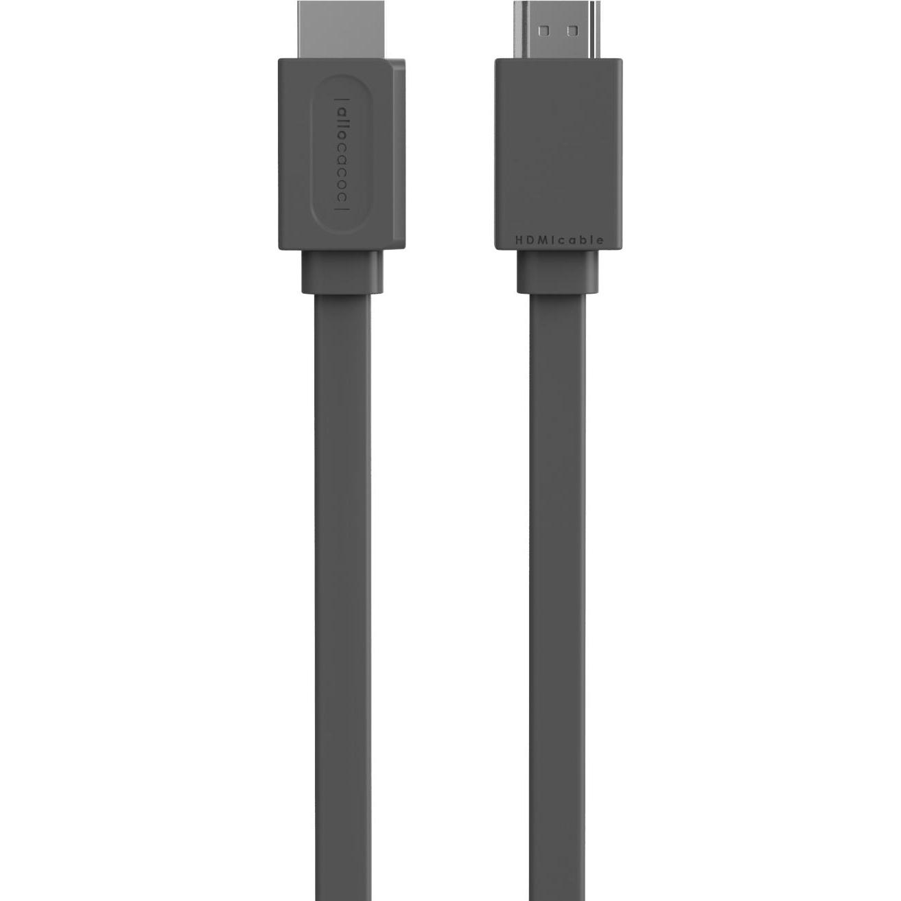 Thumbnail - Allocacoc HDMIcable Flaches 10577GY / HDMI3M-Kabel (HDMI M (3 m, HDMI), Video Kabel