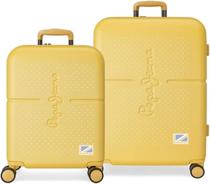 Pepe Jeans Laila Expandable ABS Suitcase Set with TSA Lock and Multi-Directional Wheels (37 l)