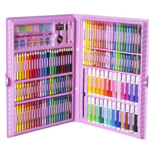 Kruzzel, Schilderij Accessoires, Kleurset In Foedraal 168-delig Roze