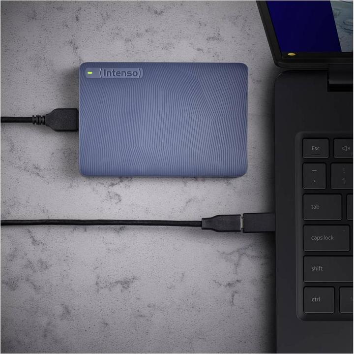 Actual product image Intenso HDD 2TB Memory Safe 2.5" USB 3.2 Gen1 Blue (2 TB)