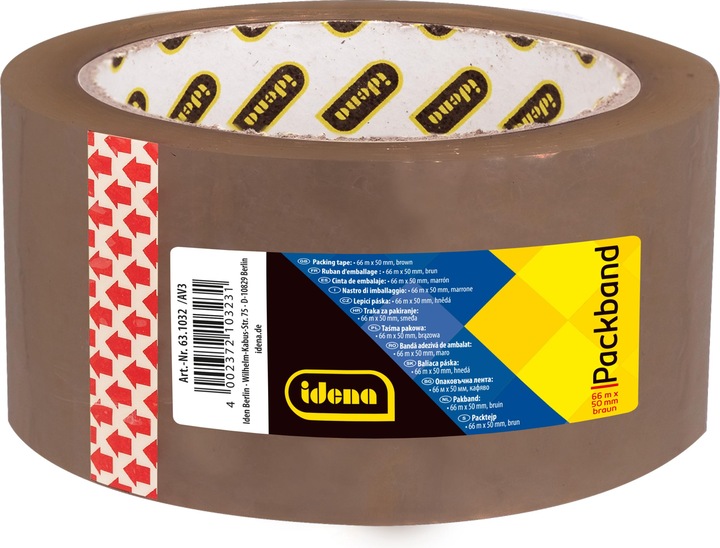 Produktbild Idena Packband geräuscharm braun 5cmx66m (50 mm)