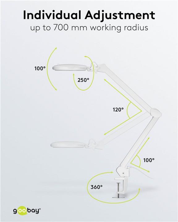 Produktbild Goobay LED-Klemm-Lupenleuchte, 10 W
