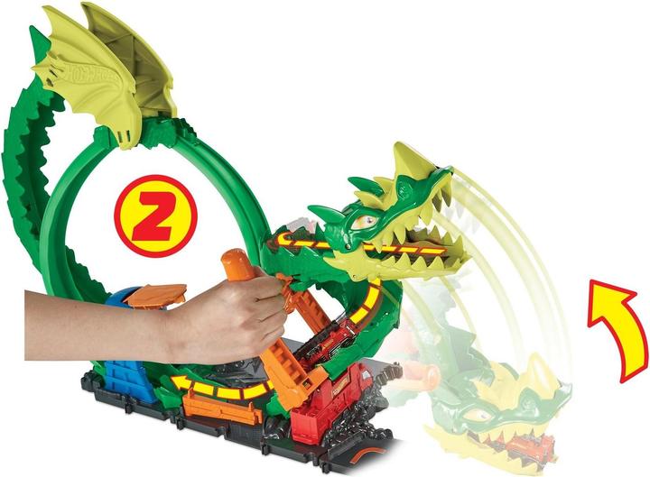 Actual product image Hot Wheels City dragon attack playset