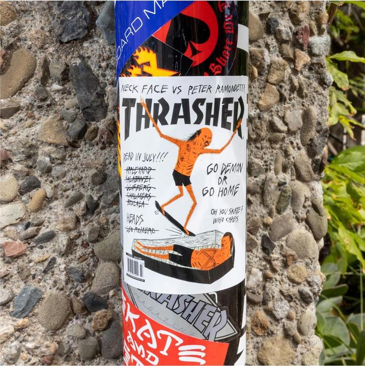 Actual product image Thrasher Neckface Cover Sticker