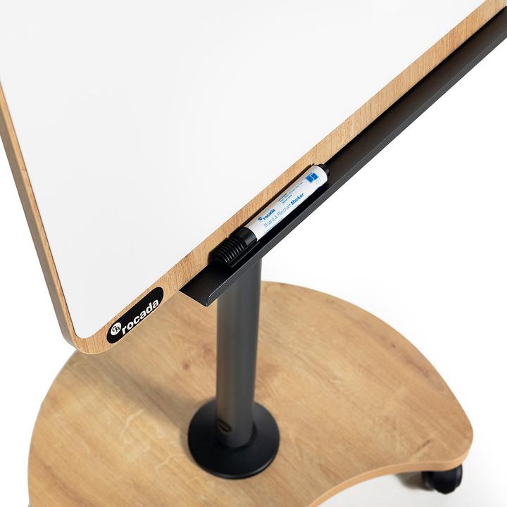 Actual product image Rocada Flipchart-Tisch, magnetisch, 69x99 cm, Holzoptik