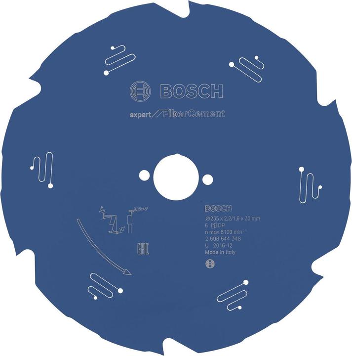 Actual product image Bosch Professional Zubehör Circular saw blade Expert for Fibre Cement, 235 x 30 x 2.2 mm, 6