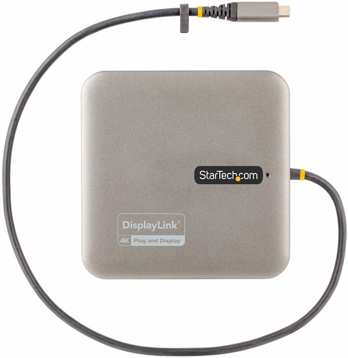 Produktbild StarTech com USB C Multiport Adapter, Dual HDMI Video, 4K 60Hz, 2-Port 10Gbps USB 3.1 Hub, 100W USB (USB-A)