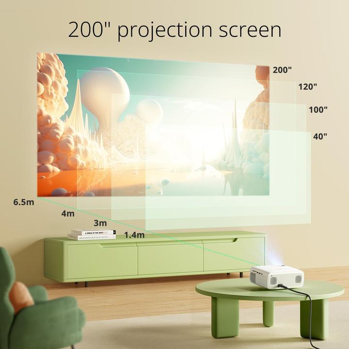 Actual product image Yoton Bluetooth Beamer Y6 (400 lm)