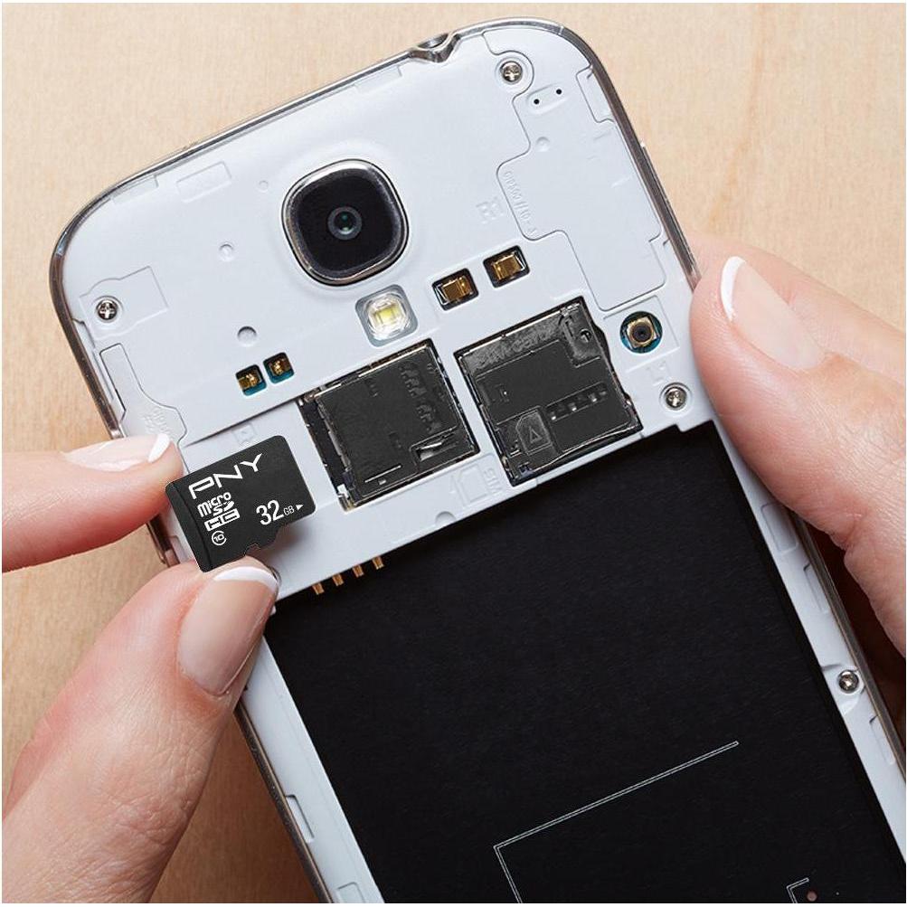 Thumbnail - PNY Performance Plus inkl. Adapter (32 GB, microSDHC, U1, UHS-I), Speicherkarte, Schwarz