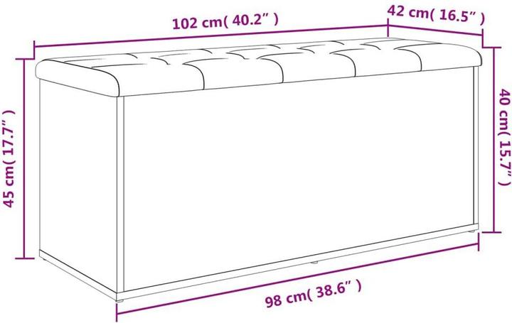 Actual product image VidaXL Sitzbank (102 cm)