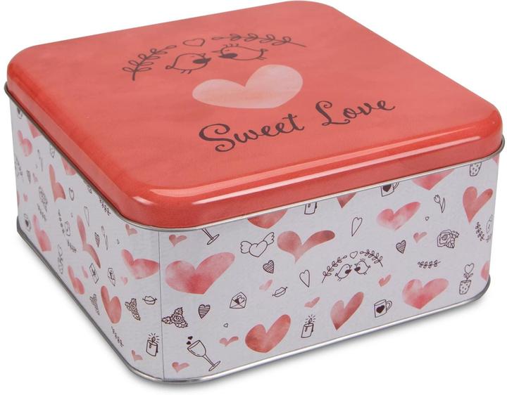 Städter Sweet Love biscuit tin 21x21x10 cm (4.40 l)