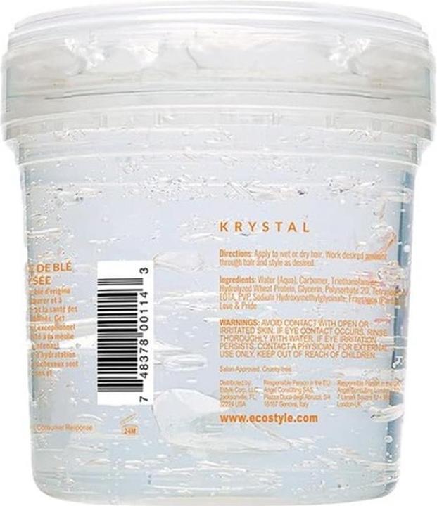 Actual product image Weleda Eco Styler, professional styling gel, maximum hold, hair gel, 1 piece (Hair gel, Hair wax, 473 ml)