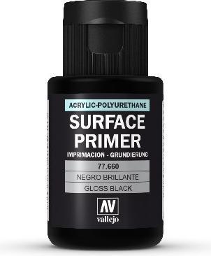 Vallejo VAL-77.660 - Grondverf - Glanzend Zwart, 32 ml