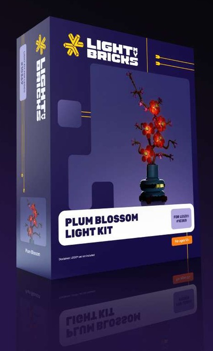 Image du produit Light my bricks LMB 2.0 Kit d'éclairage LED pour LEGO 10369 Fleur de prunier